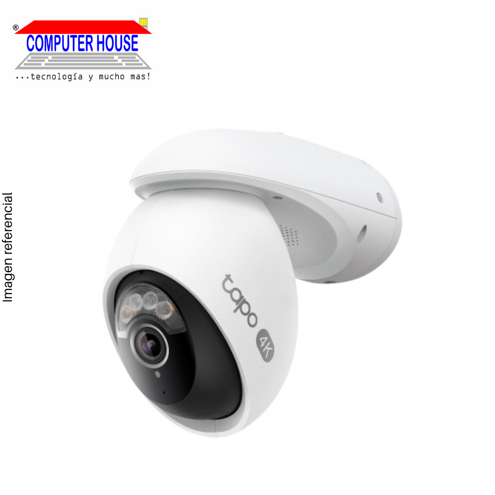 Cámara de Seguridad Wi-Fi TP-LINK Tapo C560WS, 360°, 4K 8MP (3840X2160px), vigilancia inteligente, Exterior.