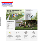 Cámara de Seguridad Wi-Fi TP-LINK Tapo C560WS, 360°, 4K 8MP (3840X2160px), vigilancia inteligente, Exterior.
