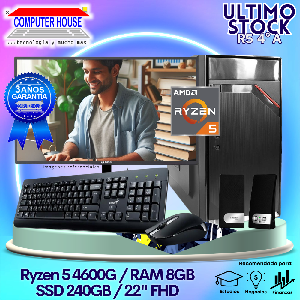 Ultimo Stock: Desktop Ryzen 5 4600G 