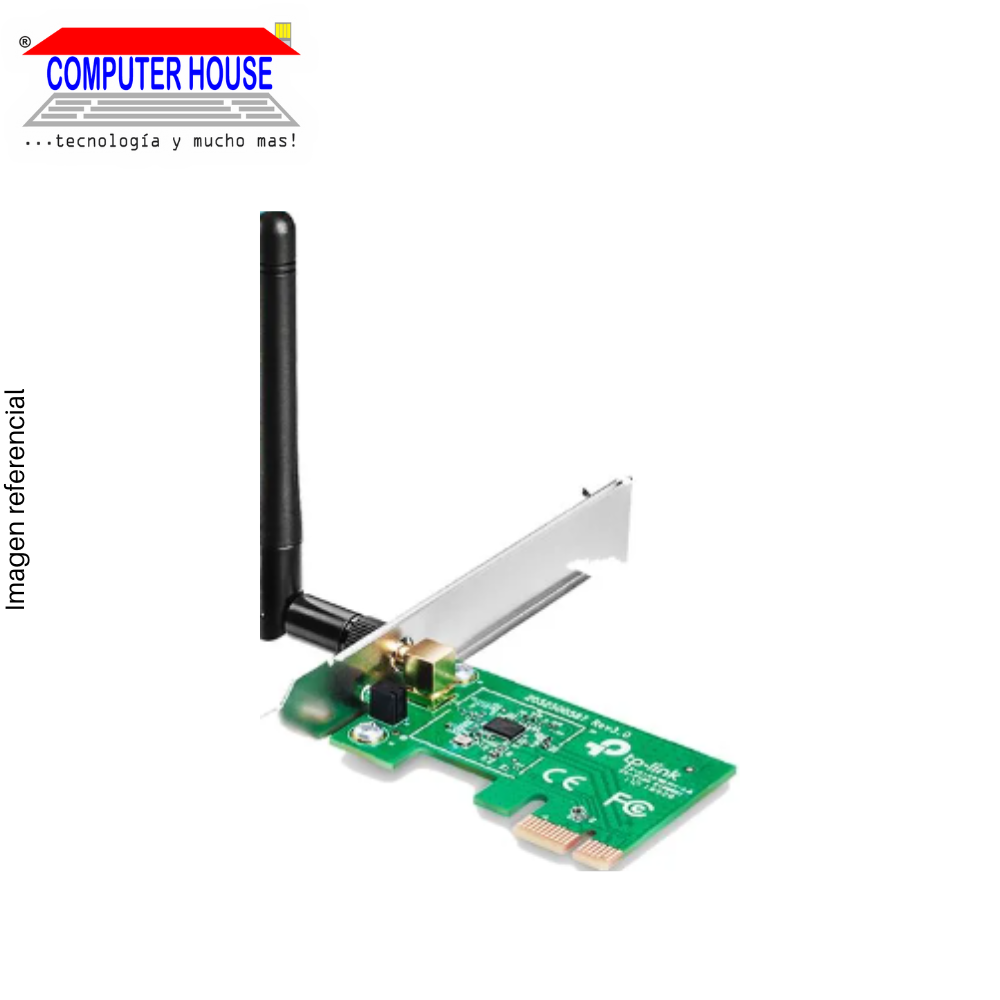 TP-LINK TL-WN781ND Wireless Network Card, PCI Express, 2.4GHz (up to 150Mbps).
