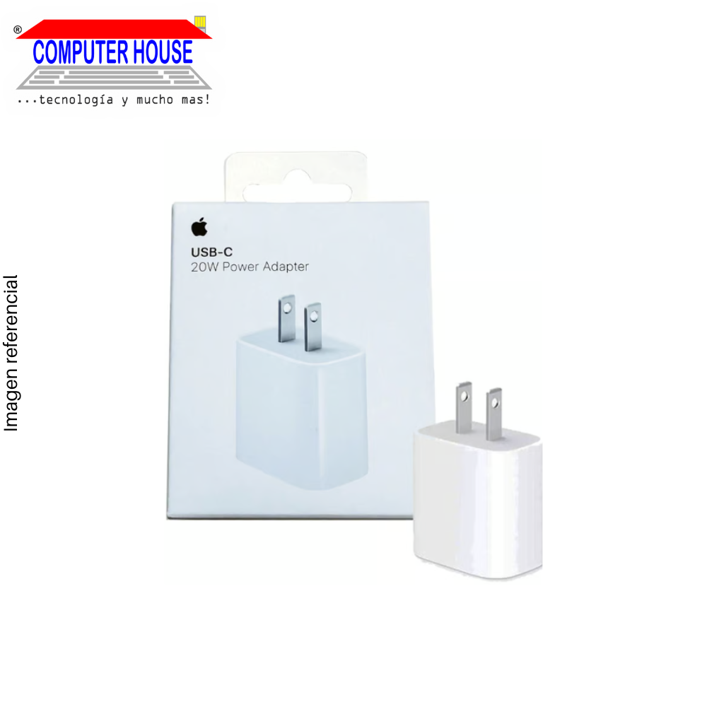 Cell phone charger, 20W, USB-C connection.