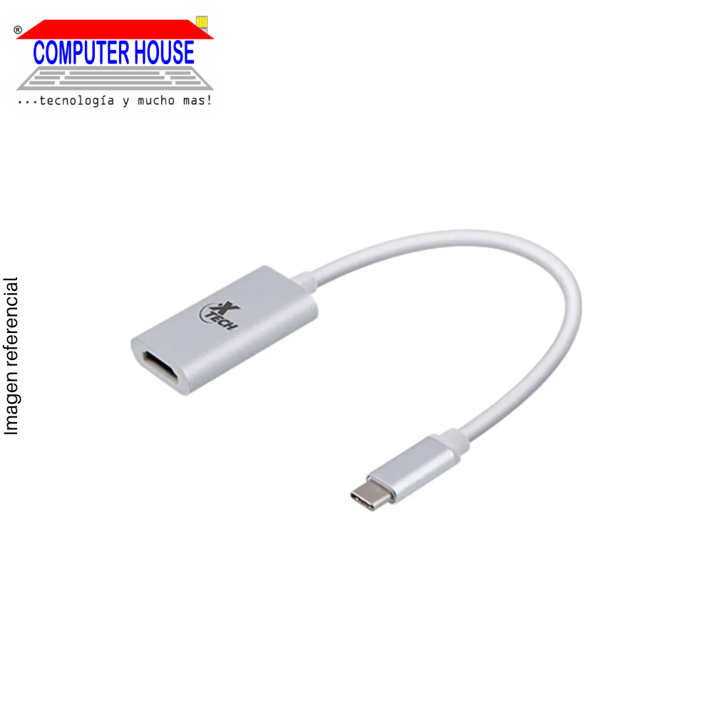 Adaptador XTECH XTC540, USB Tipo C a HDMI.