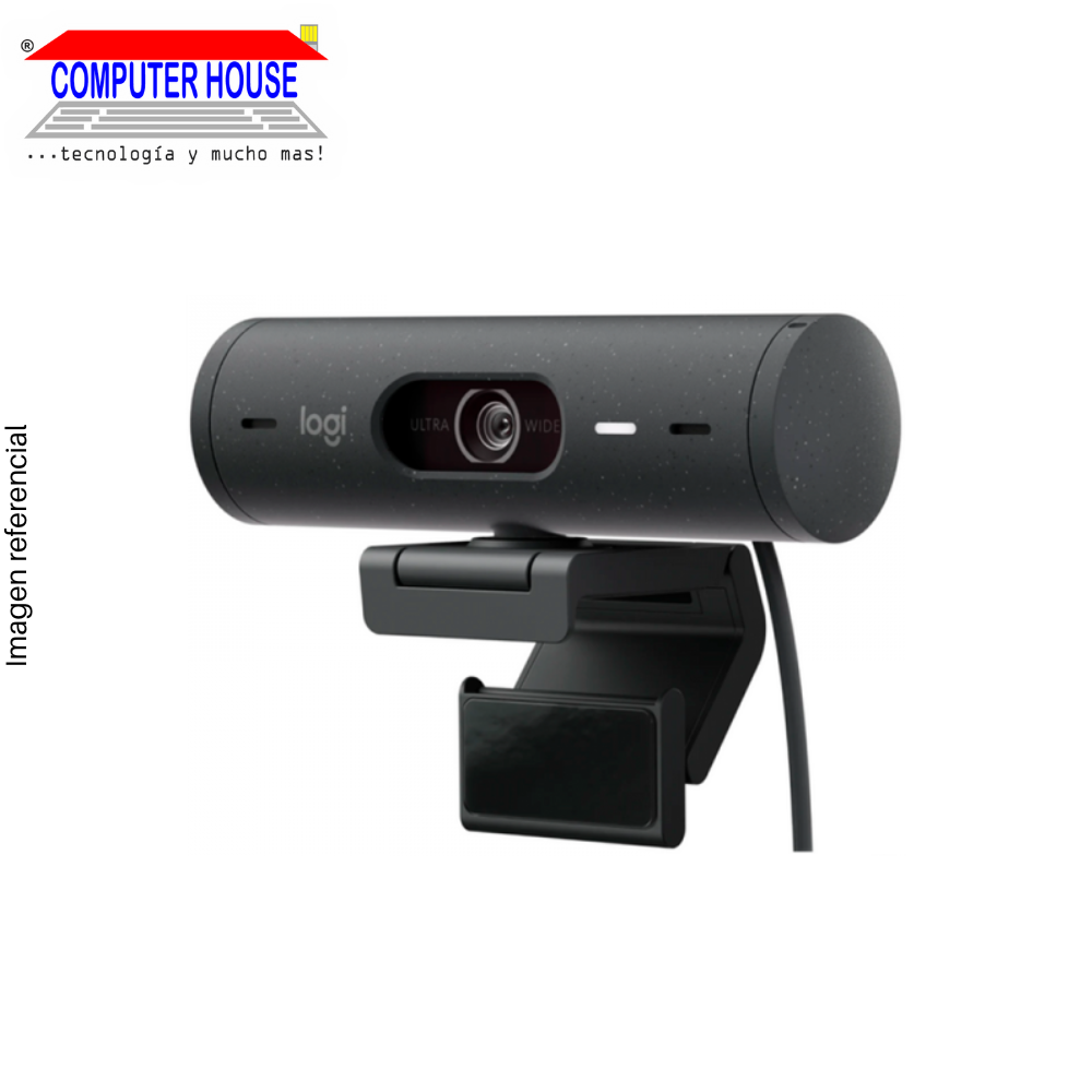 LOGITECH B2B Brio 505 Webcam, FHD 1080p, Graphite, USB-C Connection. (960-001515)