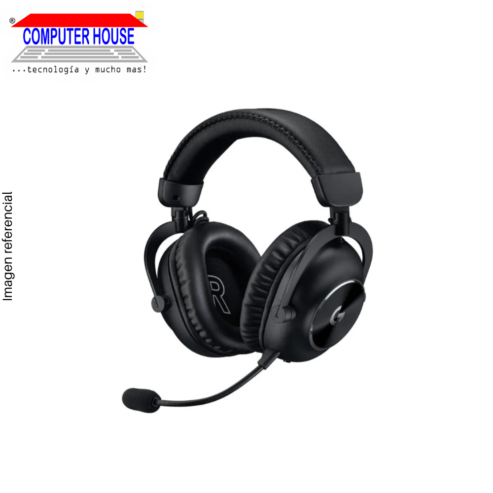 LOGITECH G Pro X 2 Lightspeed Wireless Gaming Headset, Black, Bluetooth Connection, USB-Type C, 1xJack and USB Receiver.