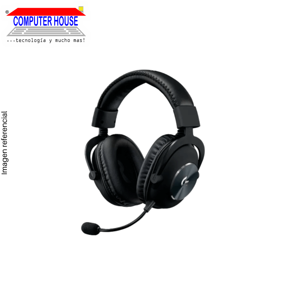 LOGITECH G Pro X Wired Gaming Headset, Black, USB-A Connection or 1xJack Connection.