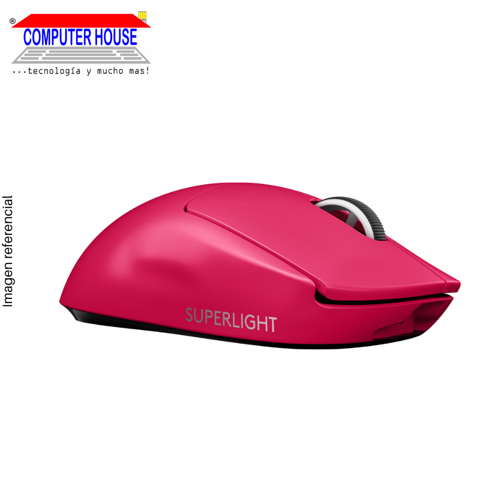 LOGITECH G Pro X Superlight Wireless Gamer Mouse, Hero 25K DPI, color: pink.