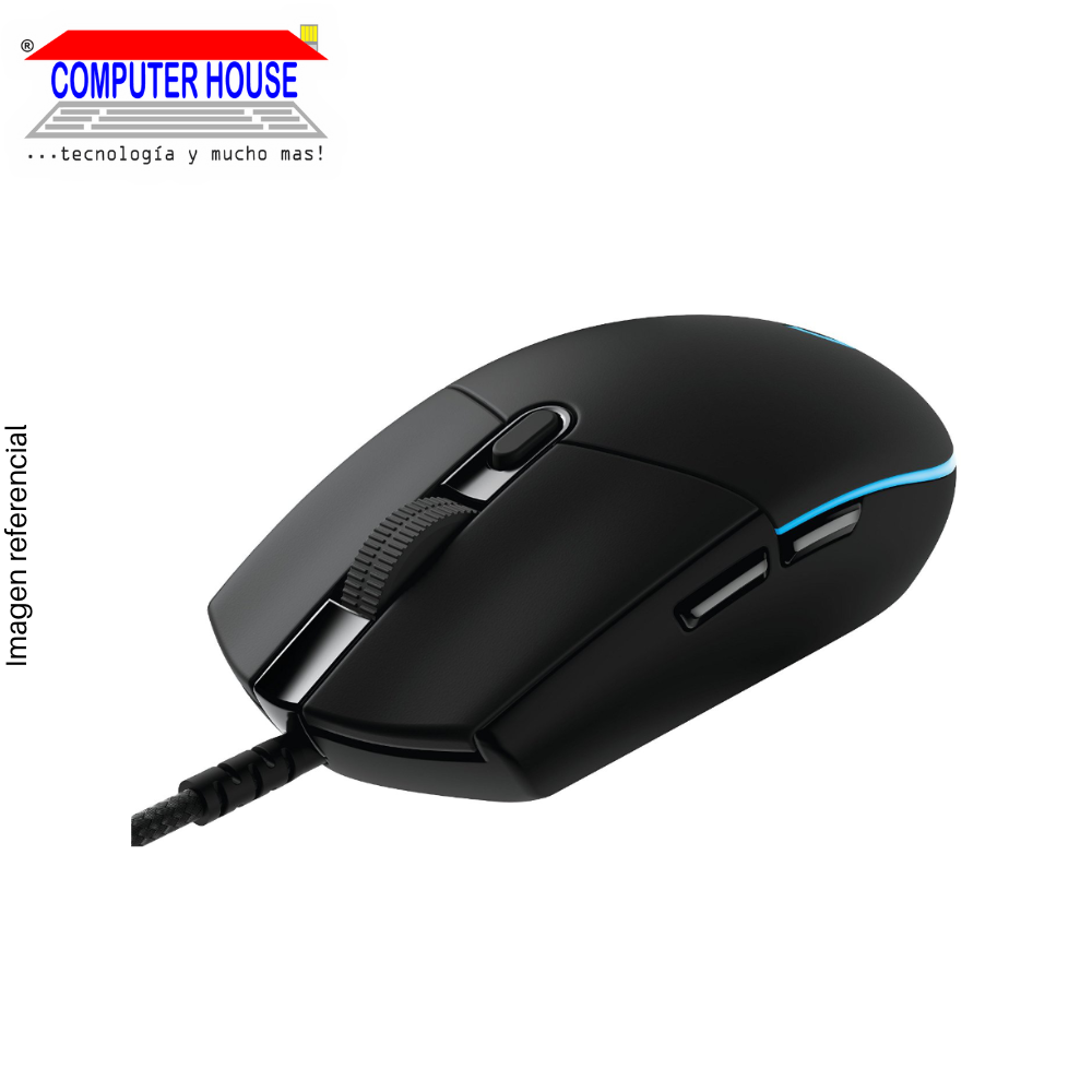 LOGITECH G Pro Wired Gaming Mouse, Black, USB-A Connection. 