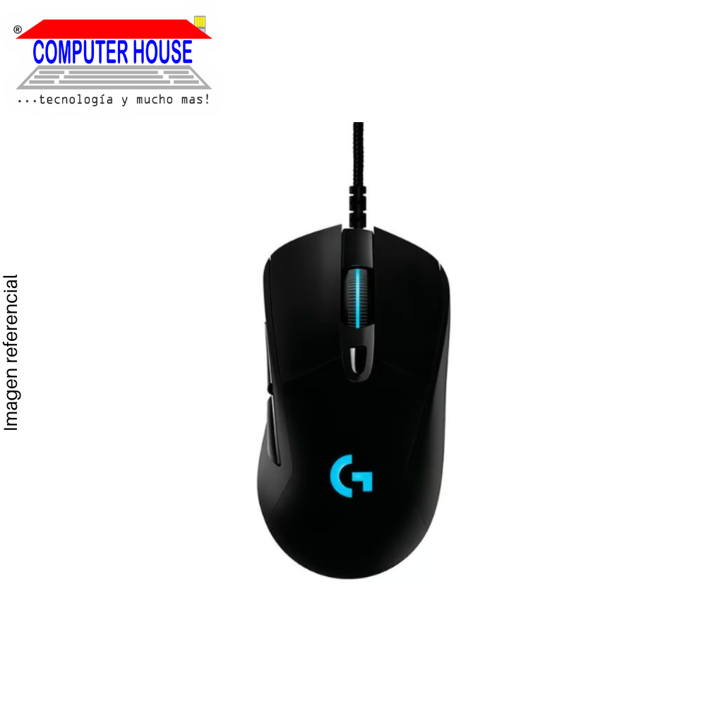 LOGITECH MX518 Legendary Hero Wired Gaming Mouse, Black, USB-A Connection.