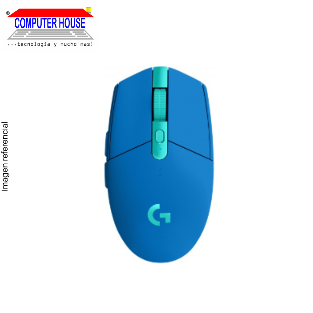 LOGITECH G305 Wireless Mouse, Blue, USB Receiver.
