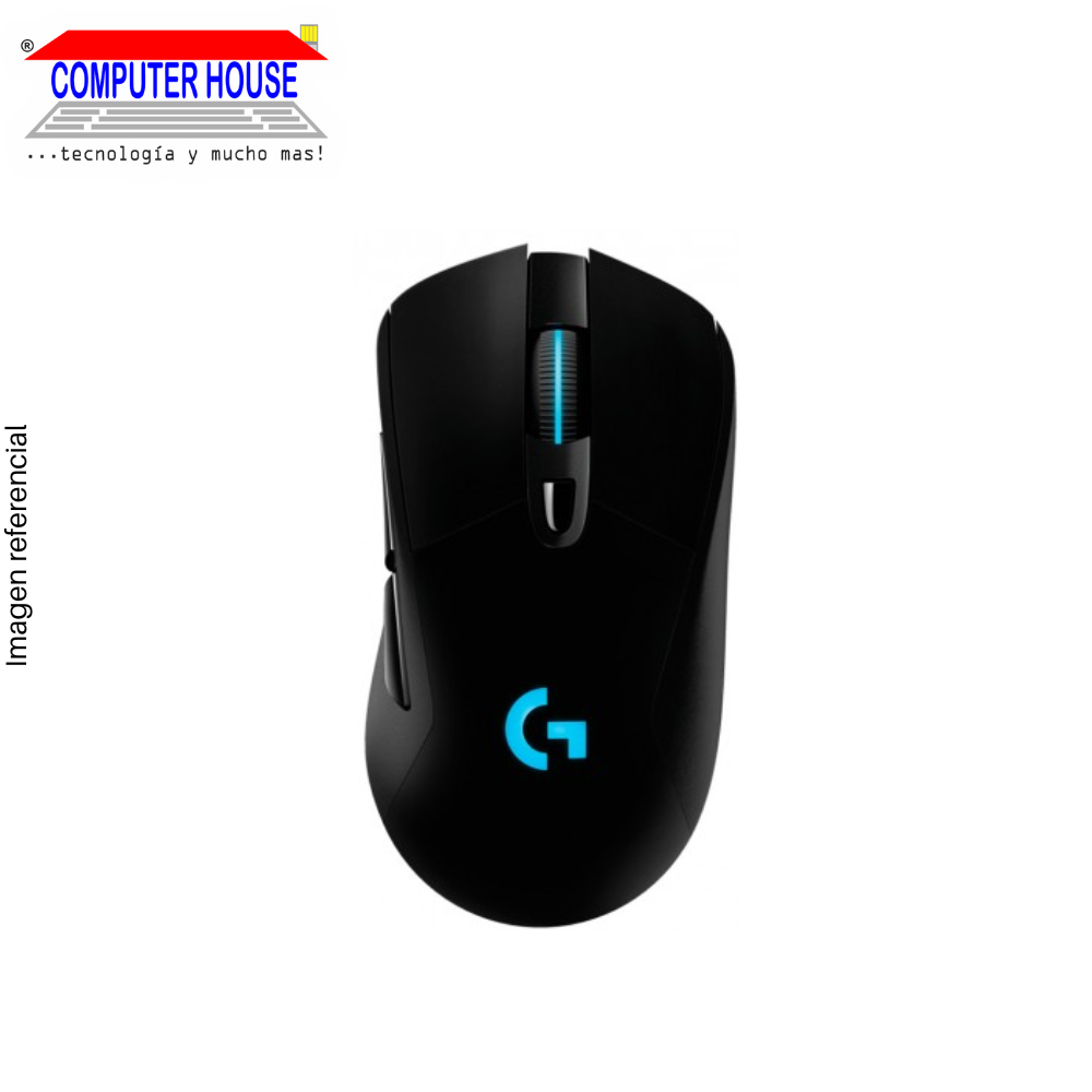 LOGITECH G703 mouse, wireless, RGB Lightsync, Black.