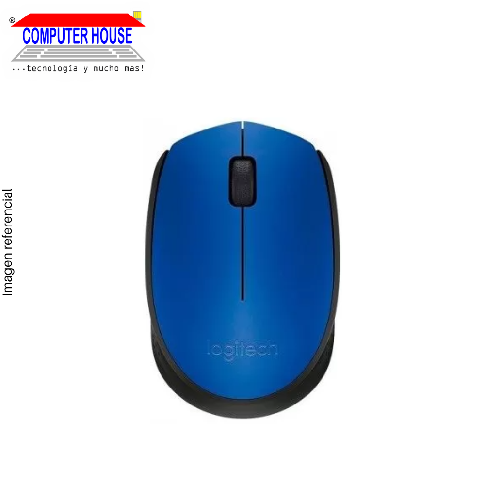 LOGITECH M170 Wireless Mouse, Blue (910-004800)
