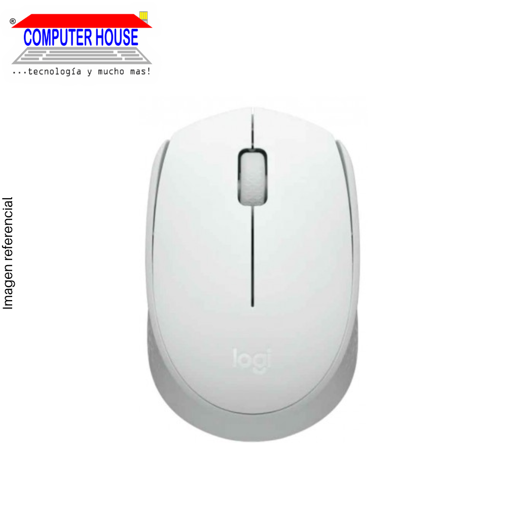 LOGITECH M170 Wireless Mouse, White (910-006864)