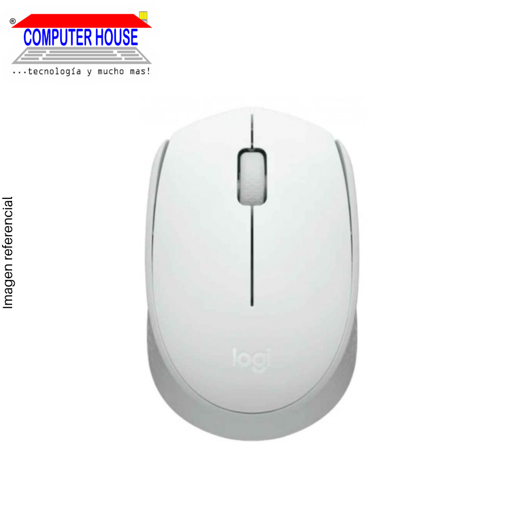 Mouse Inalámbrico LOGITECH M170, color: Blanco (910-006864)