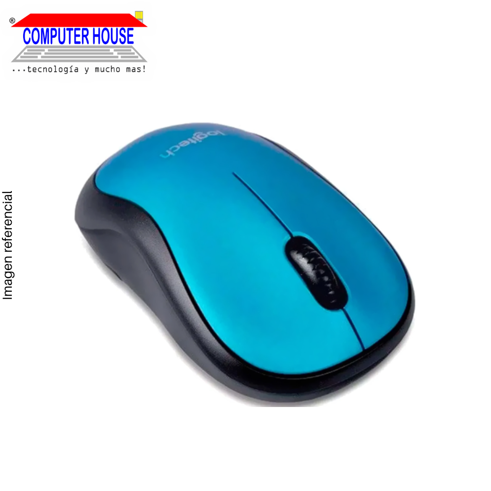 LOGITECH M185 Wireless Mouse, Blue, USB Receiver.