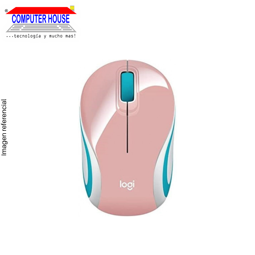 LOGITECH M187 Wireless Mouse, Blossom, USB Receiver. 