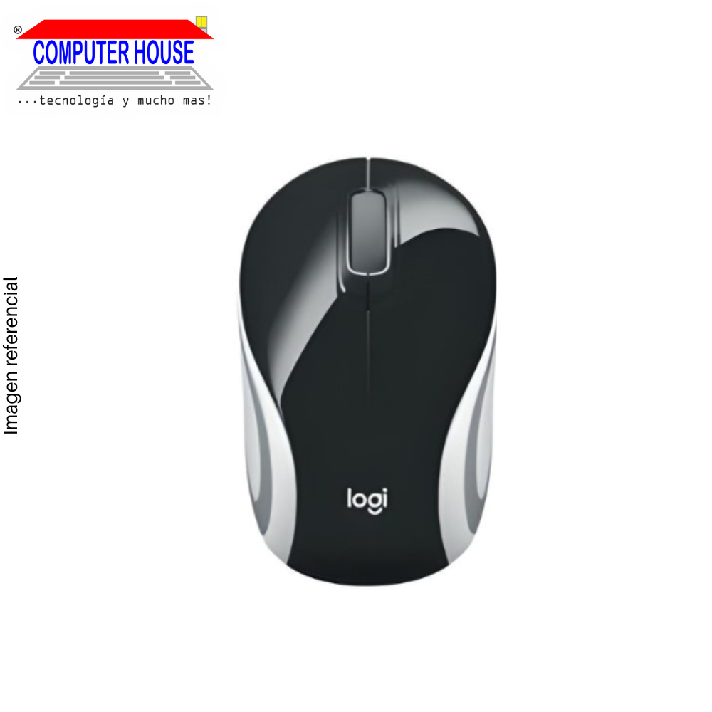 LOGITECH M187 Wireless Mouse, Black, USB Receiver.