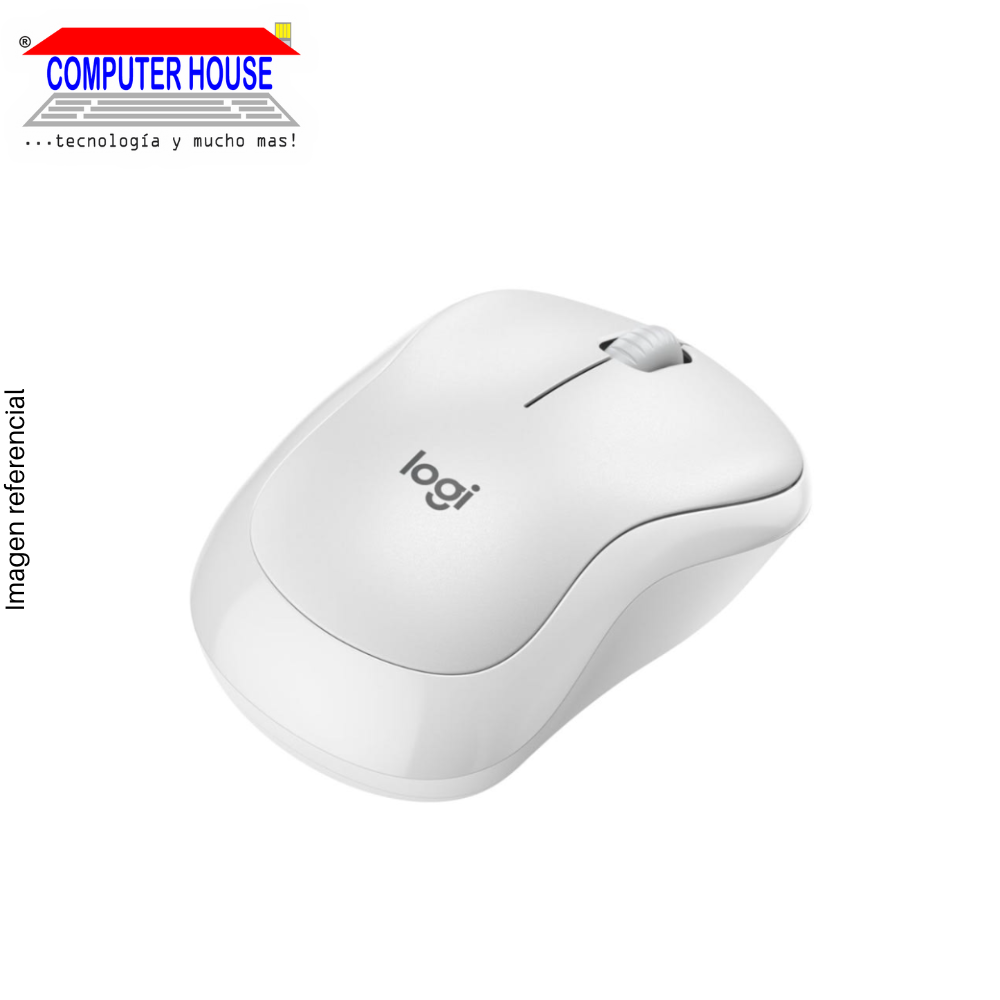 LOGITECH M220 Silent Wireless Mouse, White, USB Receiver.