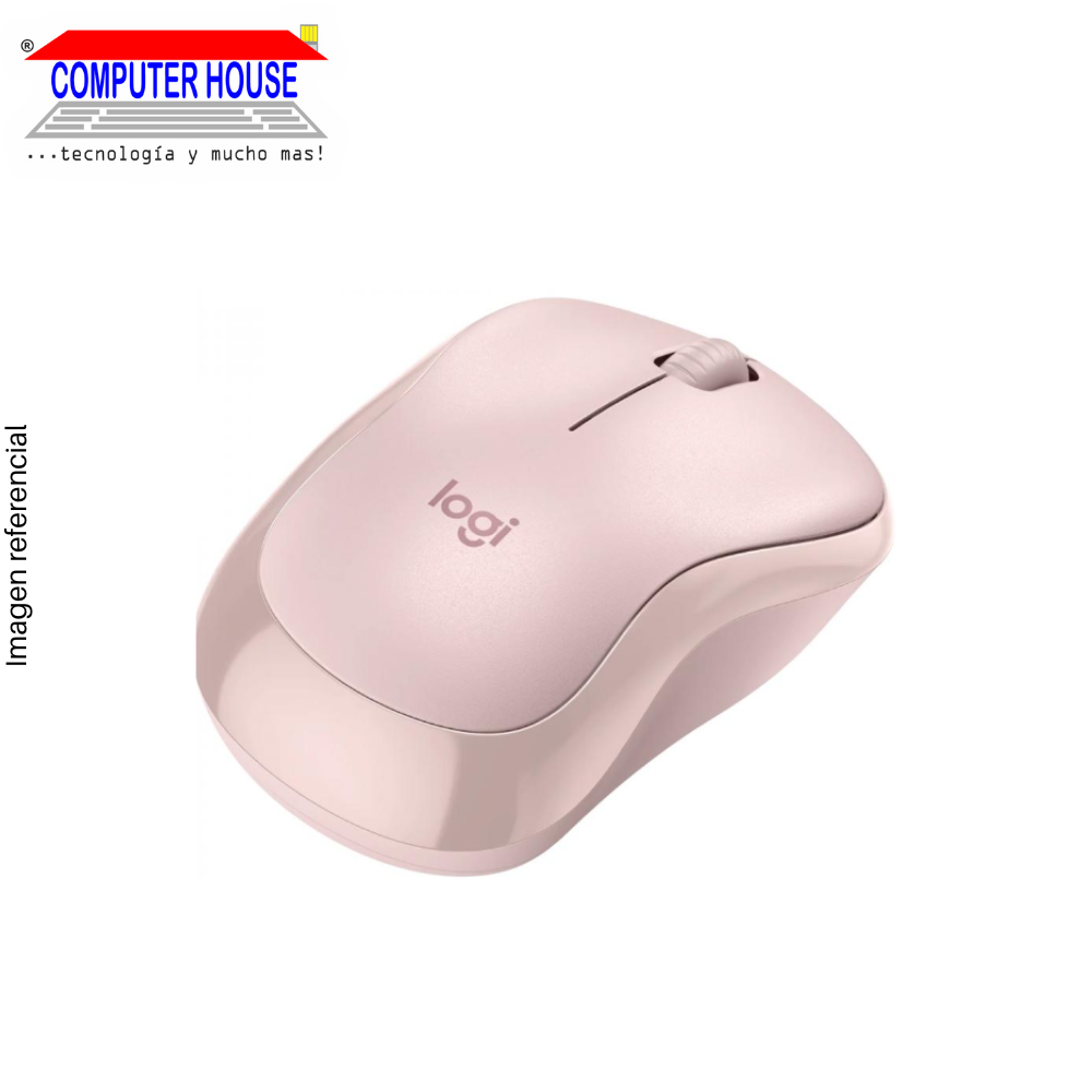 LOGITECH M240 Silent Wireless Mouse, Pink, Bluetooth Connection.