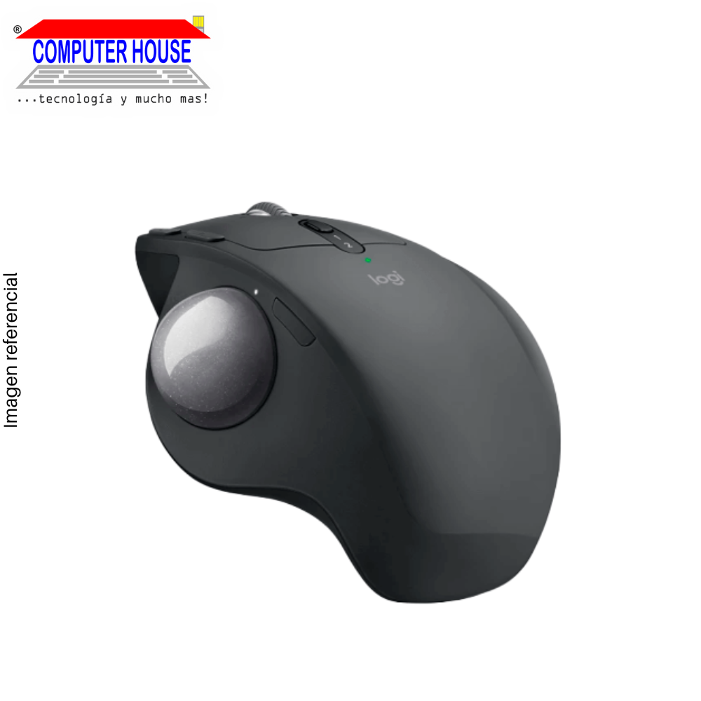 Mouse LOGITECH MX Ergo, trackball, color: Grafito, WiFi y Bluetooth (910-005177)