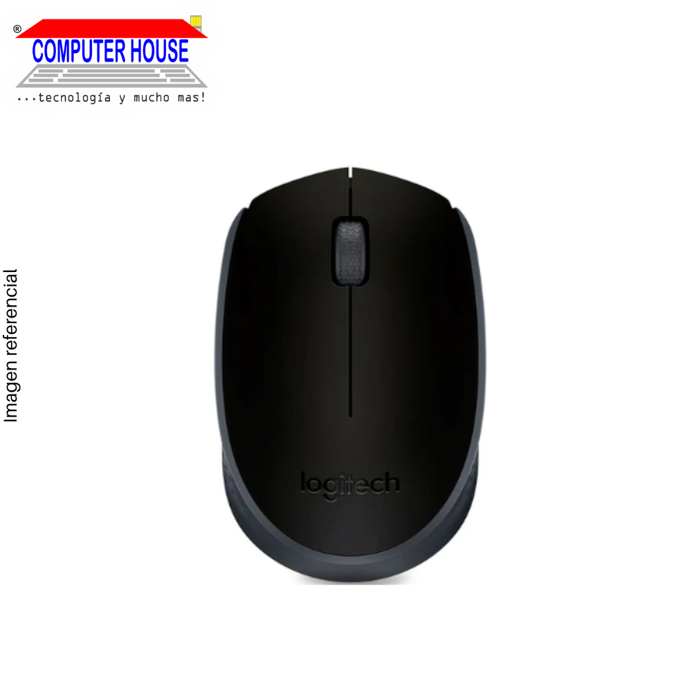 LOGITECH M170 Wireless Mouse, Black (910-004940) 