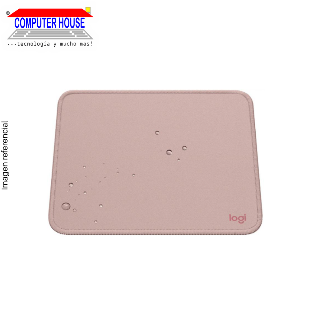 Pad Mouse LOGITECH, Anti salpicaduras, 200X230mm, Rose (956-000037)