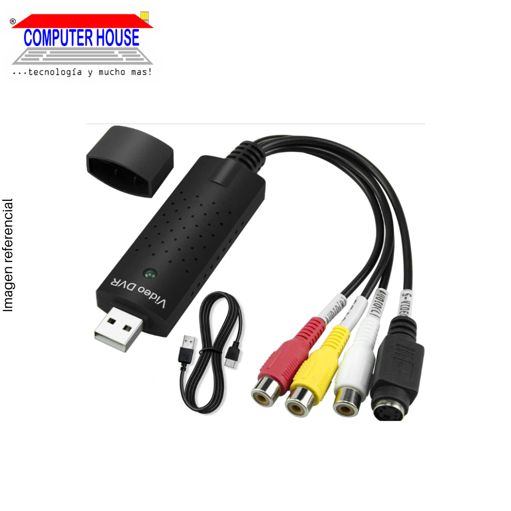 Adaptador de Video Capturadora con Controlador de Audio USB 2.0