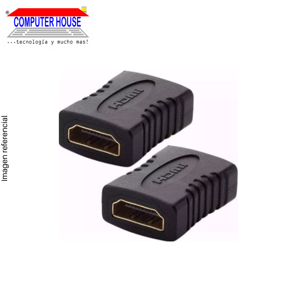 Adaptador de Video genérico 1xHDMI Hembra a 1xHDMI Hembra.