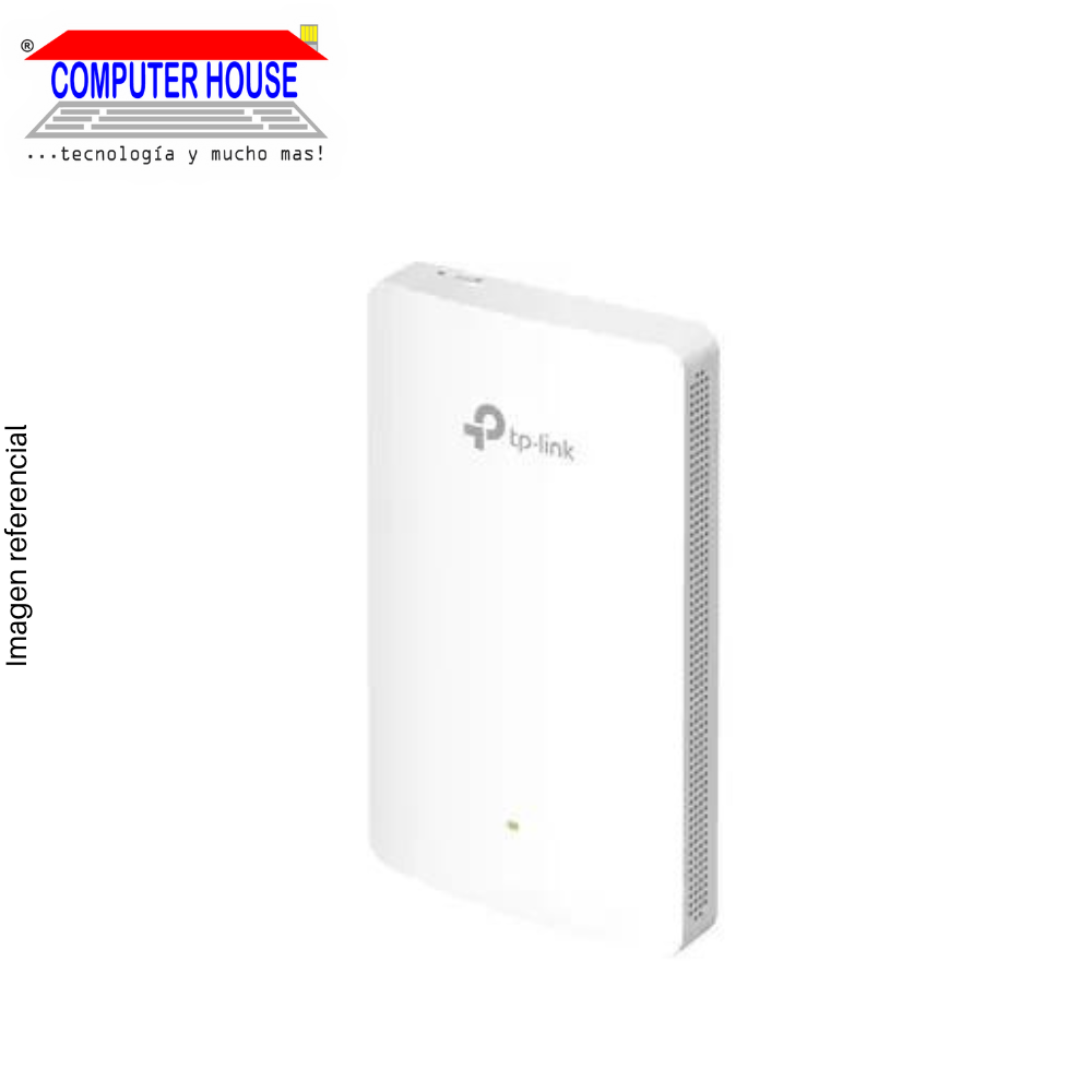 Access Point/Repetidores TP-LINK EAP225-WALL, AC1200, MU-MIMO, Doble Banda 2.4GHz (hasta 300Mbps) y 5GHz (hasta 867Mbps).