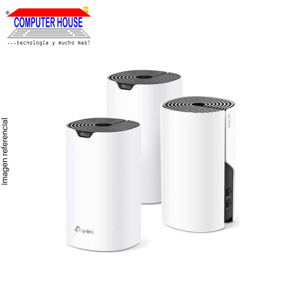Access Point/Repetidores TP-LINK Deco M4 (3-Pack), AC1200, Doble Banda 2.4GHz (hasta 300Mbps) y 5GHz (hasta 867Mbps), Sistema Mesh.