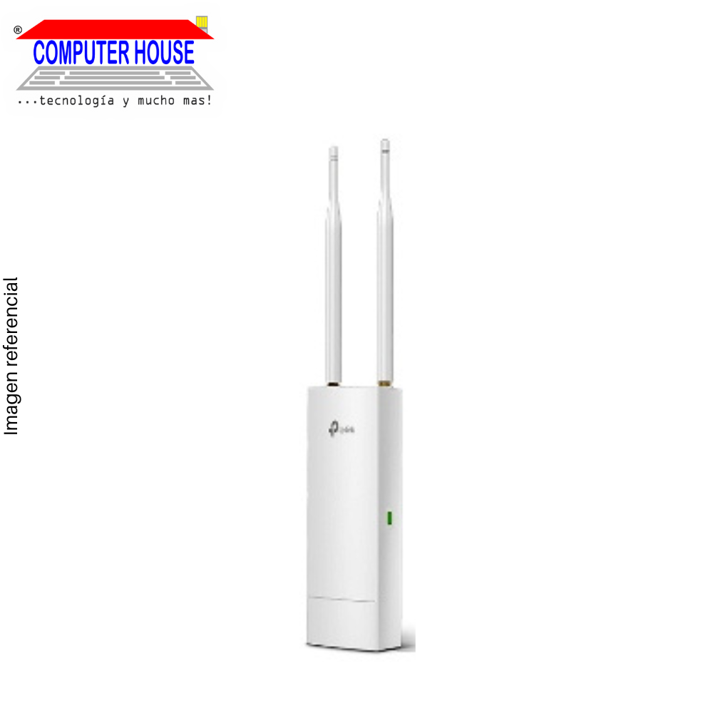 Access Point/Repetidores TP-LINK EAP110-Outdoor, 2.4GHz (hasta 300Mbps), de Exterior.