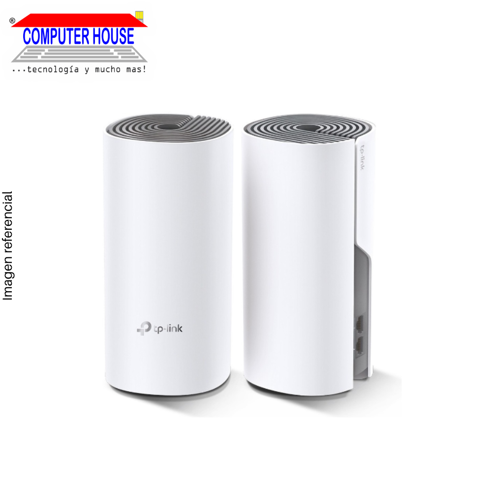 TP-LINK Deco E4 Access Point/Repeaters (2-Pack), AC1200, Dual Band 2.4GHz (up to 300Mbps) and 5GHz (up to 867Mbps), Mesh System.