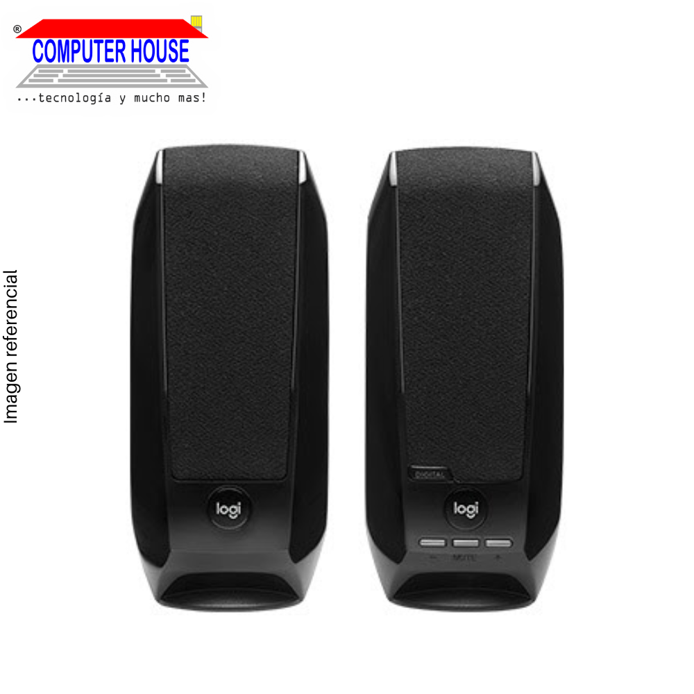 2.0 LOGITECH S150 speakers, 2.2W.