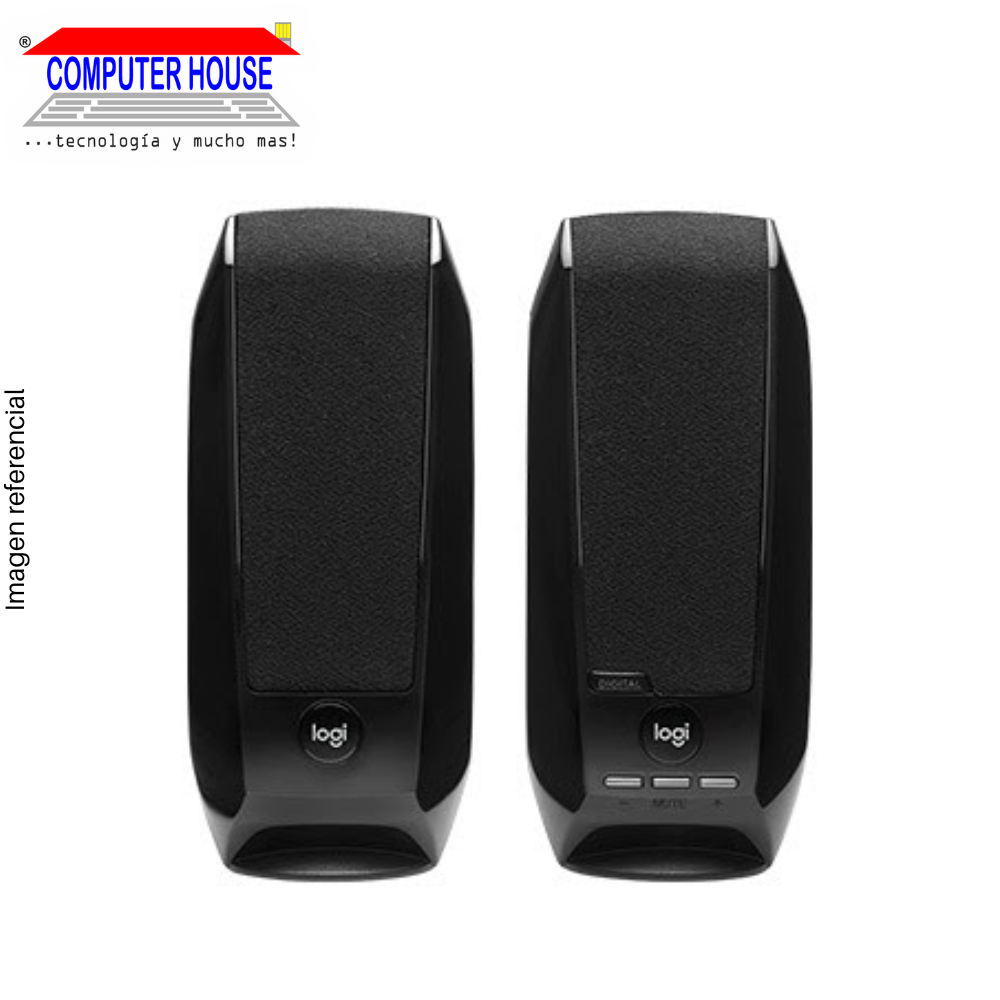 Parlantes 2.0 LOGITECH S150, 2.2W.