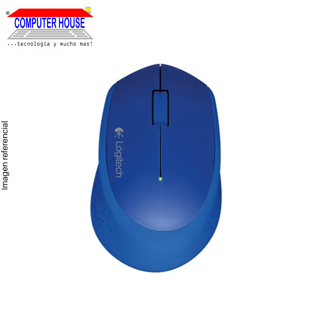 LOGITECH M280 Wireless Mouse, Blue, USB Receiver.