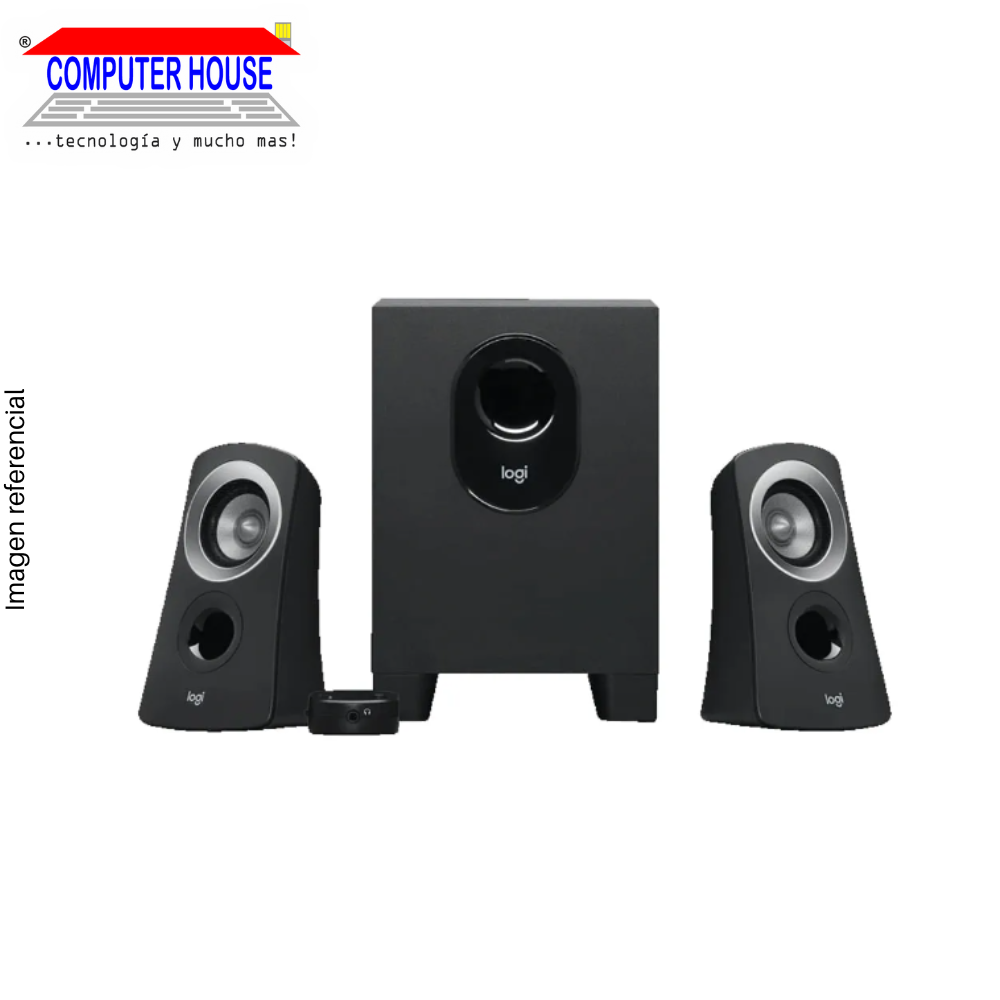 Parlantes 2.1 LOGITECH Z313, 25W, 220V, Negro.