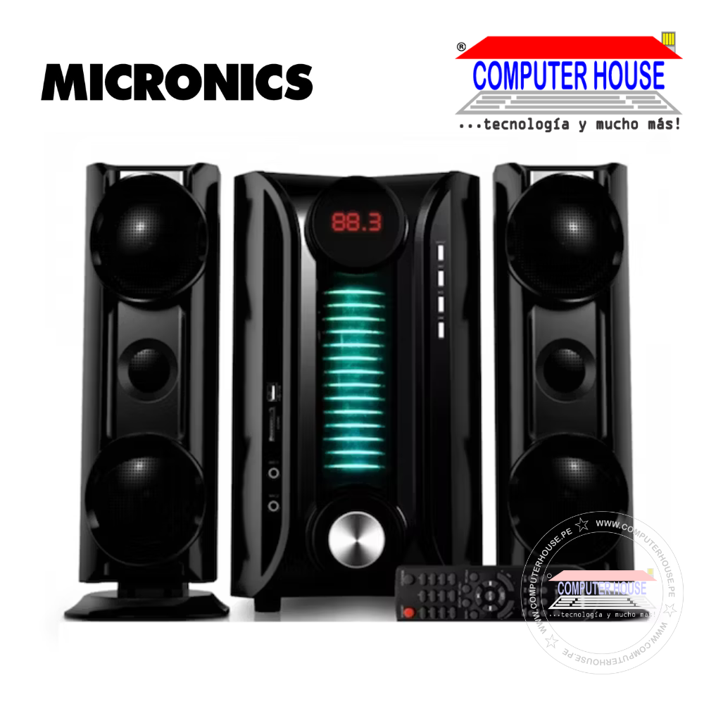 Parlantes Subwoofer 2.1 MICRONICS Spectro MIC-S7600BT Karaoke