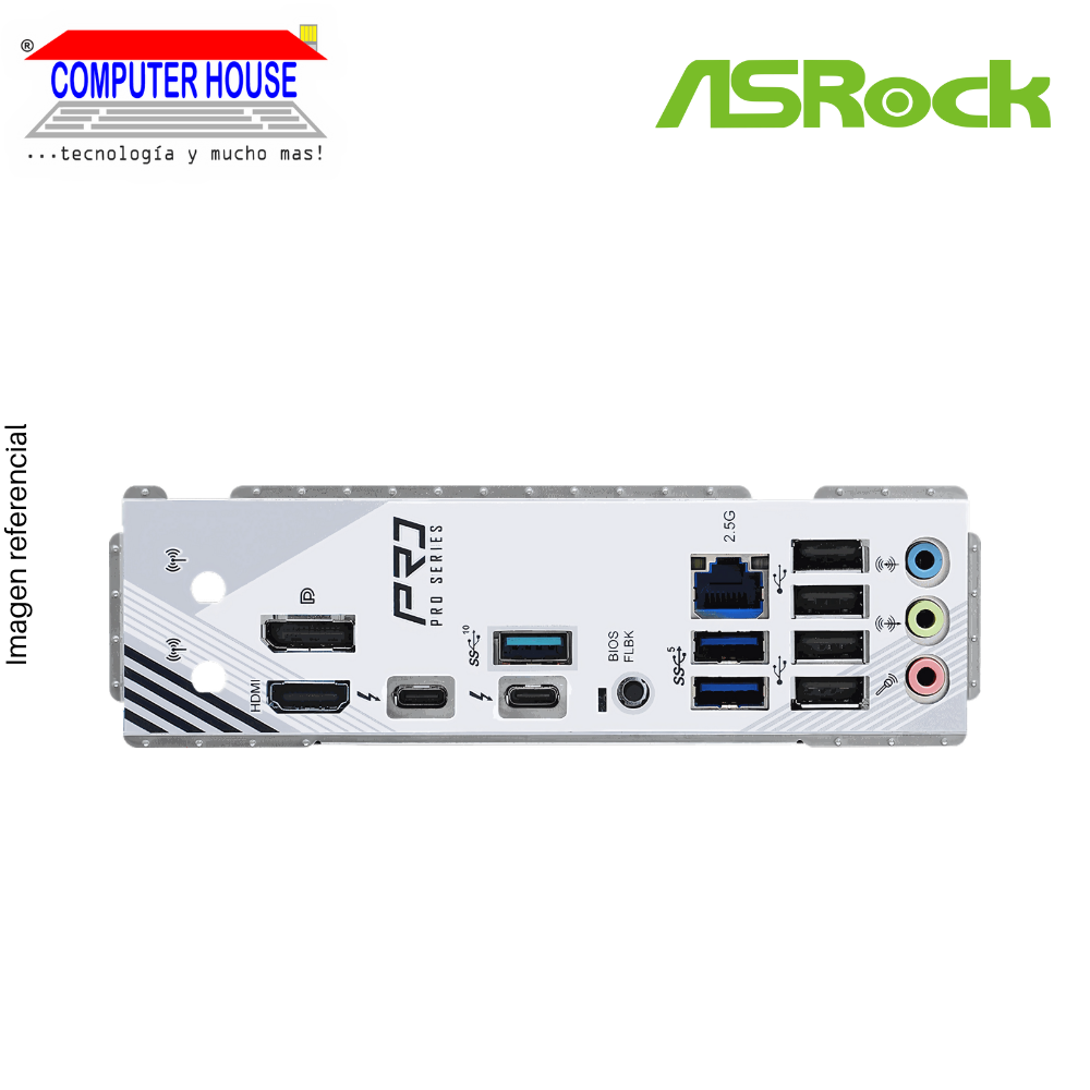 ASROCK Z890 Pro-RS Motherboard, DDR5, ATX, LGA1851 Socket, Supports 14th, 13th and 12th Generation Intel Processors. 
