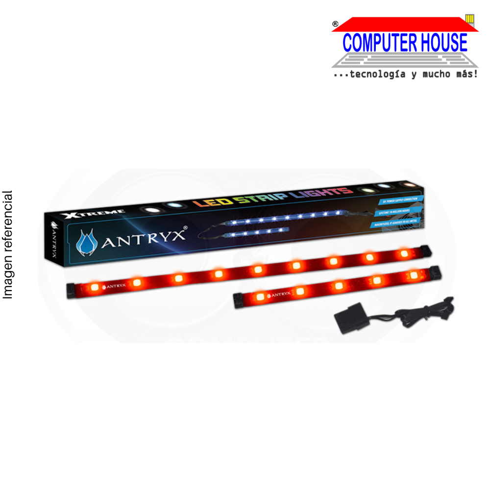 MAGNETIZED LED LIGHTING TAPE, KIT OF 4 PIECES, 5V, RED LED