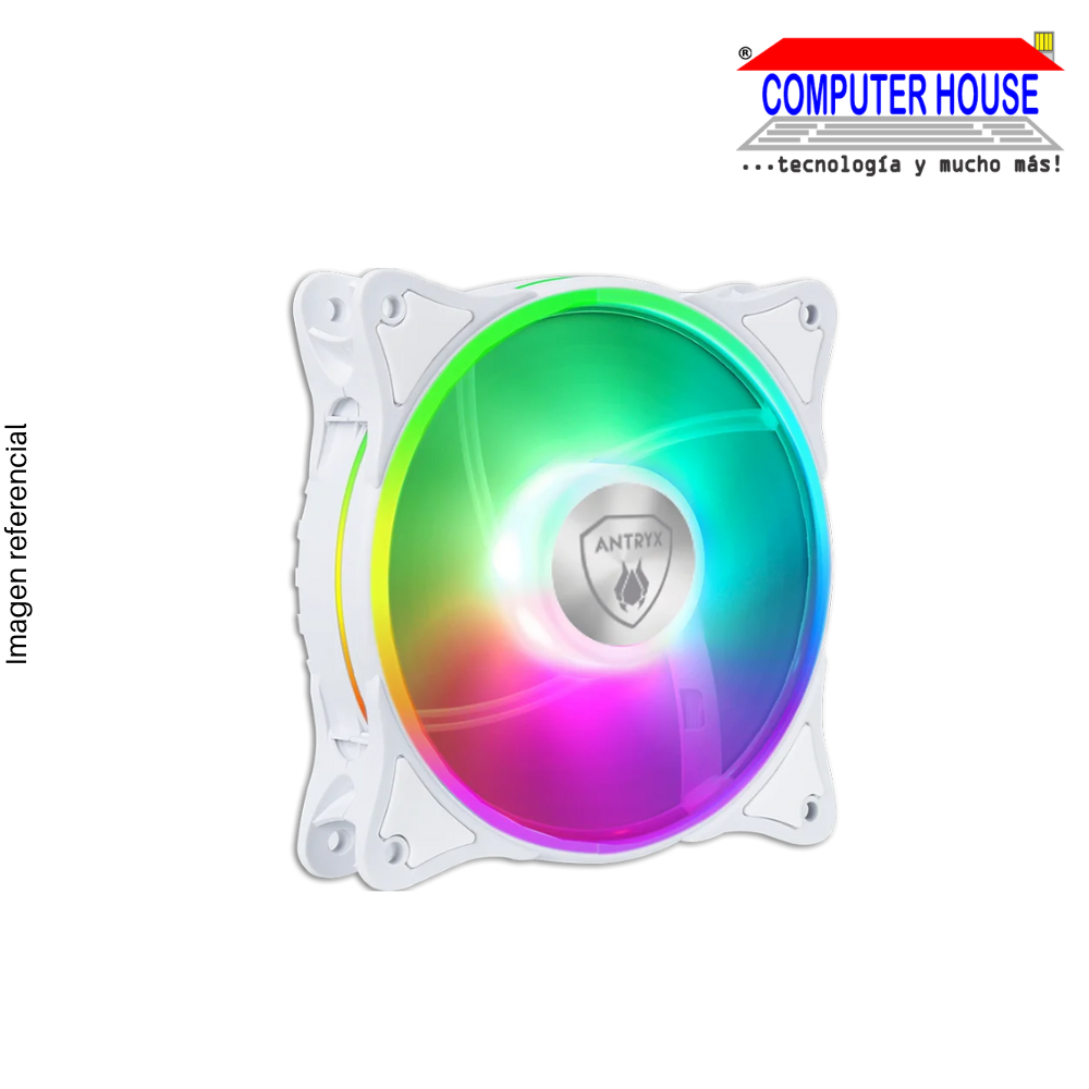 COOLER CASE ANTRYX CHROME STORM DF310 WHITE 12OMM, ARGB LED (AFC-CSDF310W) 