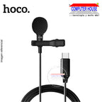 Micrófono de solapa HOCO L14, 360° portatil, 2M.