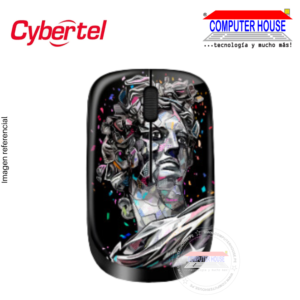 Mouse Inalámbrico Cybertel Olimpus M323, Receptor USB.