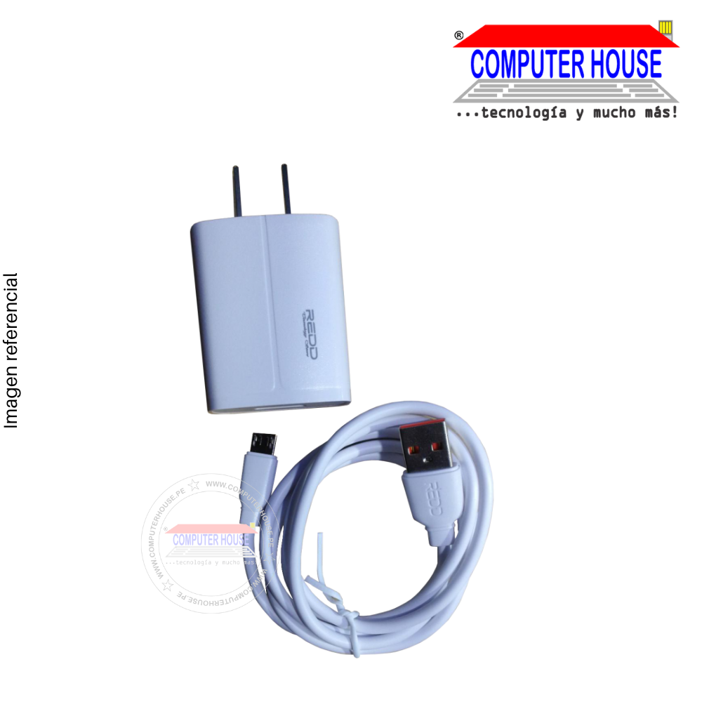 Cargador para celular conexión micro USB 3.8A 1metro (V8)