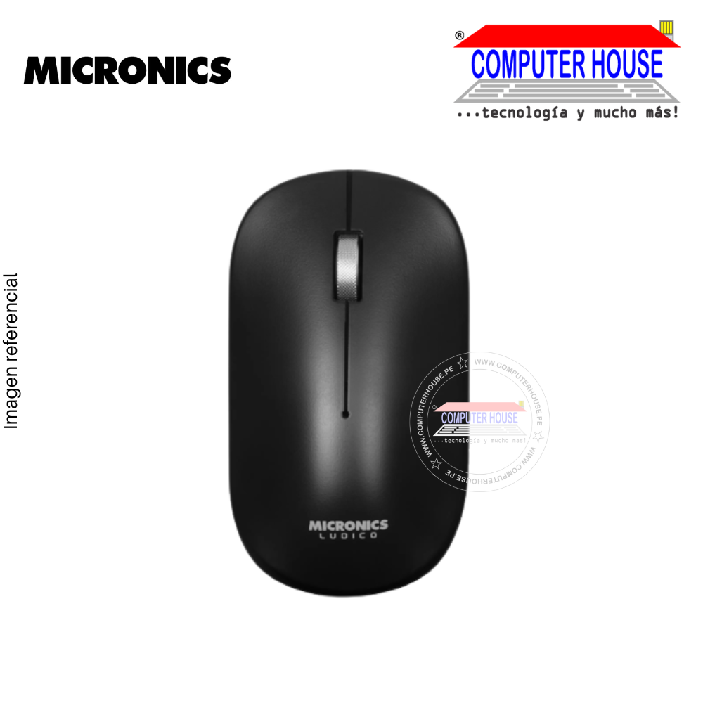 MICRONICS Mouse inalámbrico LUDICO MIC M722 conexión USB.