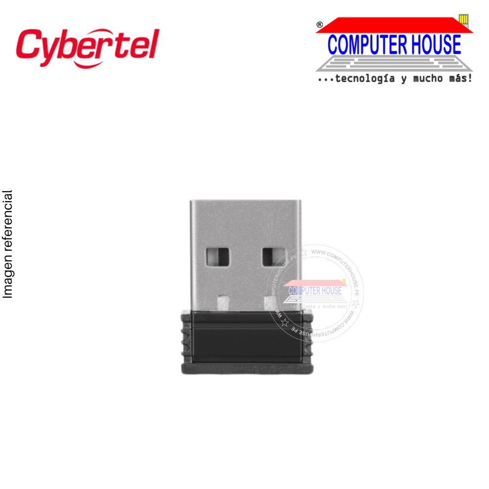 Mouse Inalámbrico Cybertel Cosmopoli M314, Receptor USB.