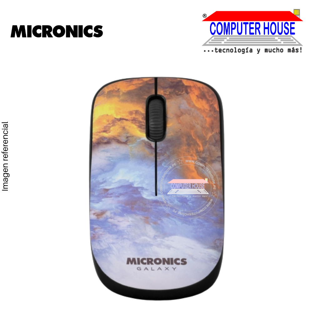 MICRONICS Mouse inalámbrico GALAXY M716 conexión USB.