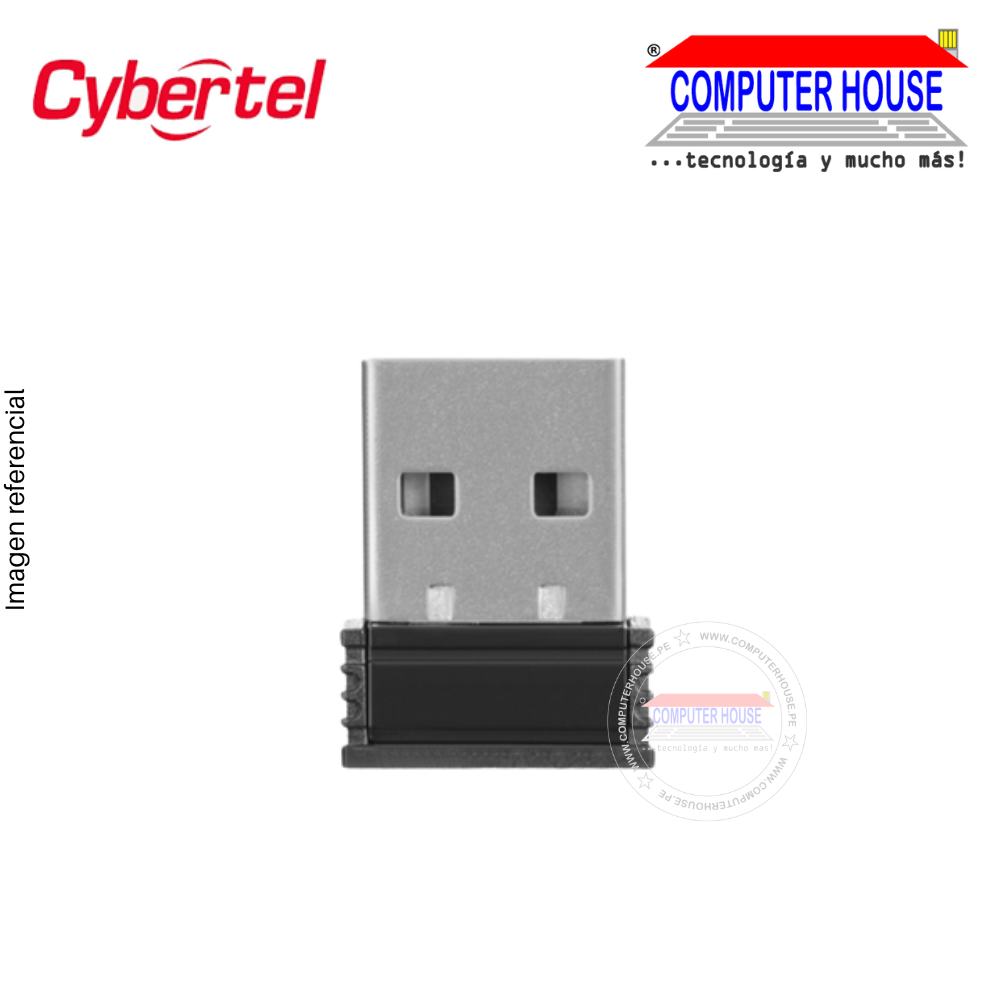 CYBERTEL Mouse inalámbrico M310 Amarige conexión USB.