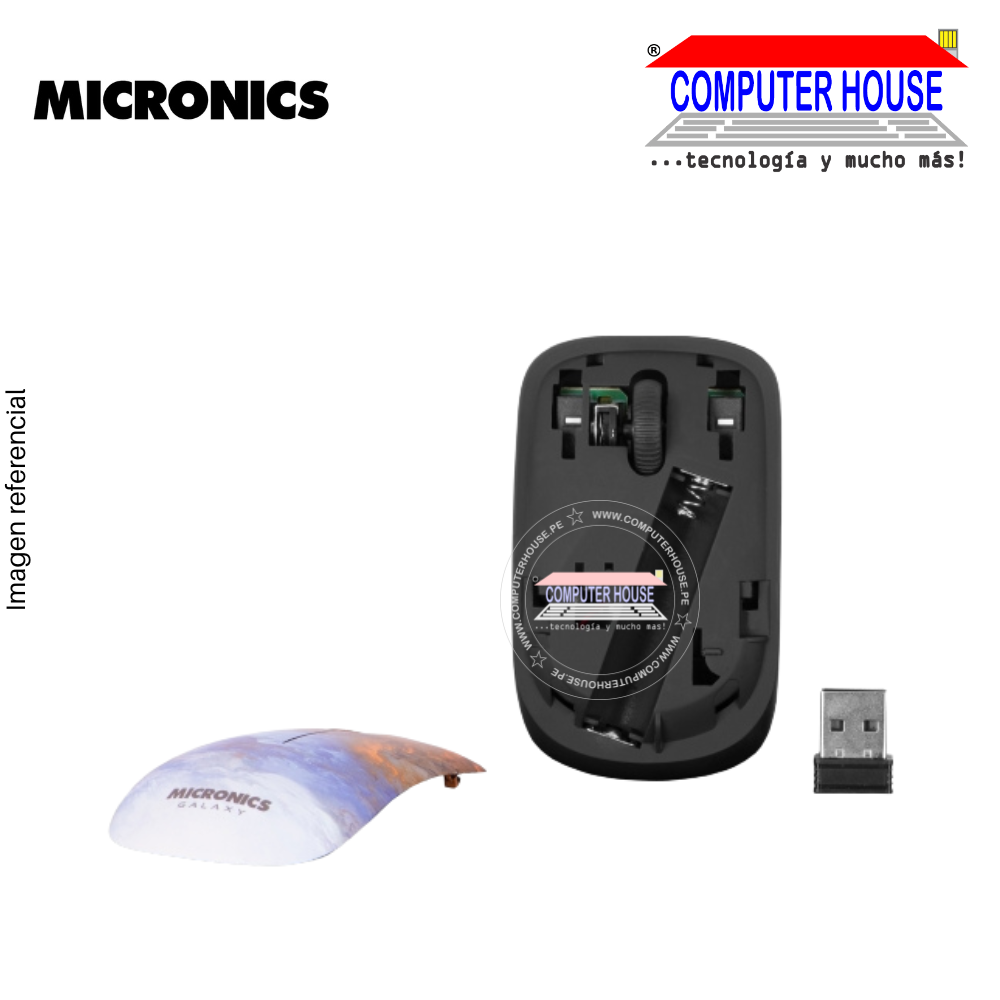 MICRONICS Mouse inalámbrico GALAXY M716 conexión USB.