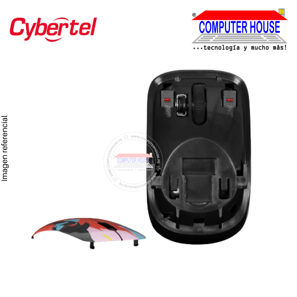 Mouse Inalámbrico Cybertel Polyane M315, Receptor USB.