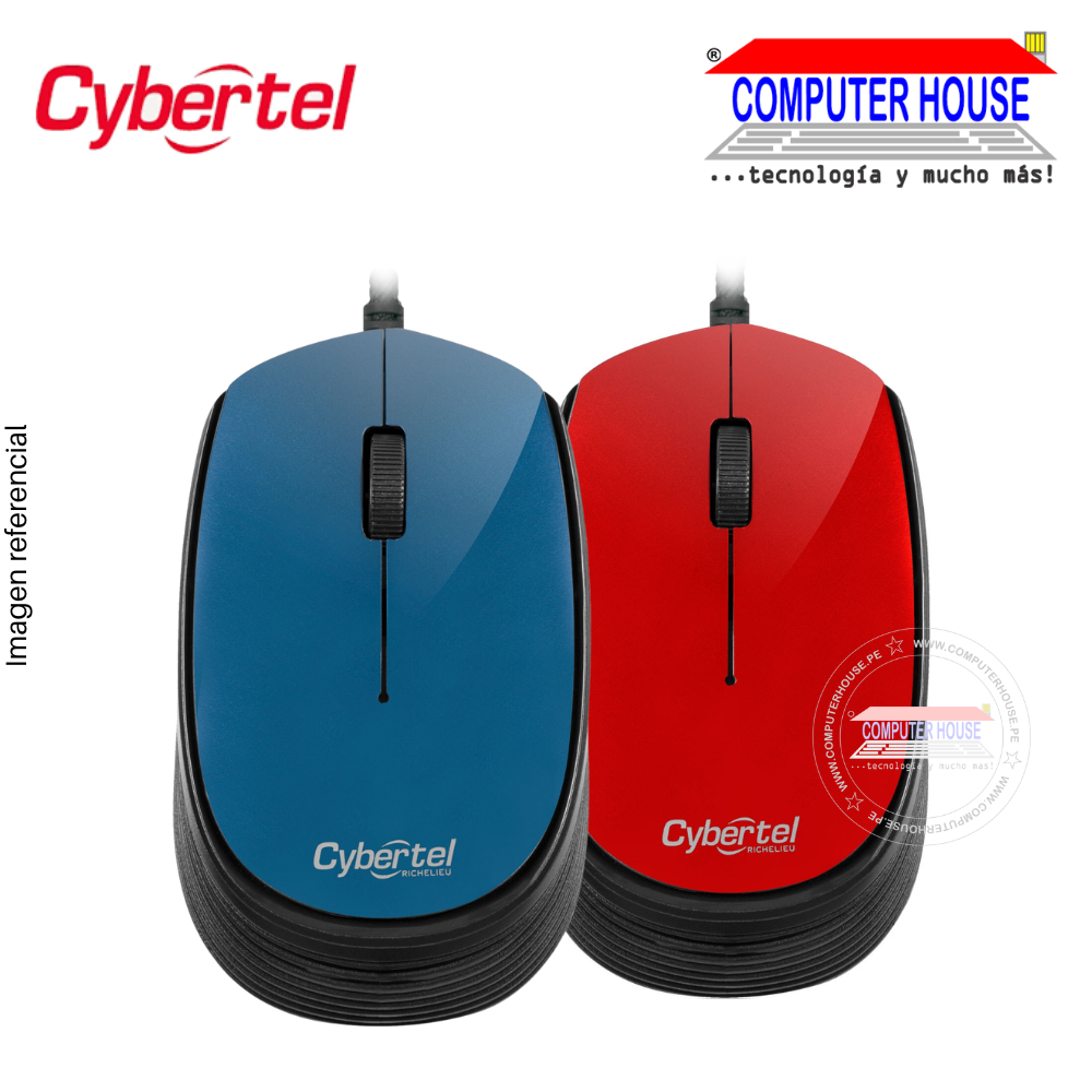CYBERTEL Mouse alámbrico RICHELIEU M211 conexión USB.