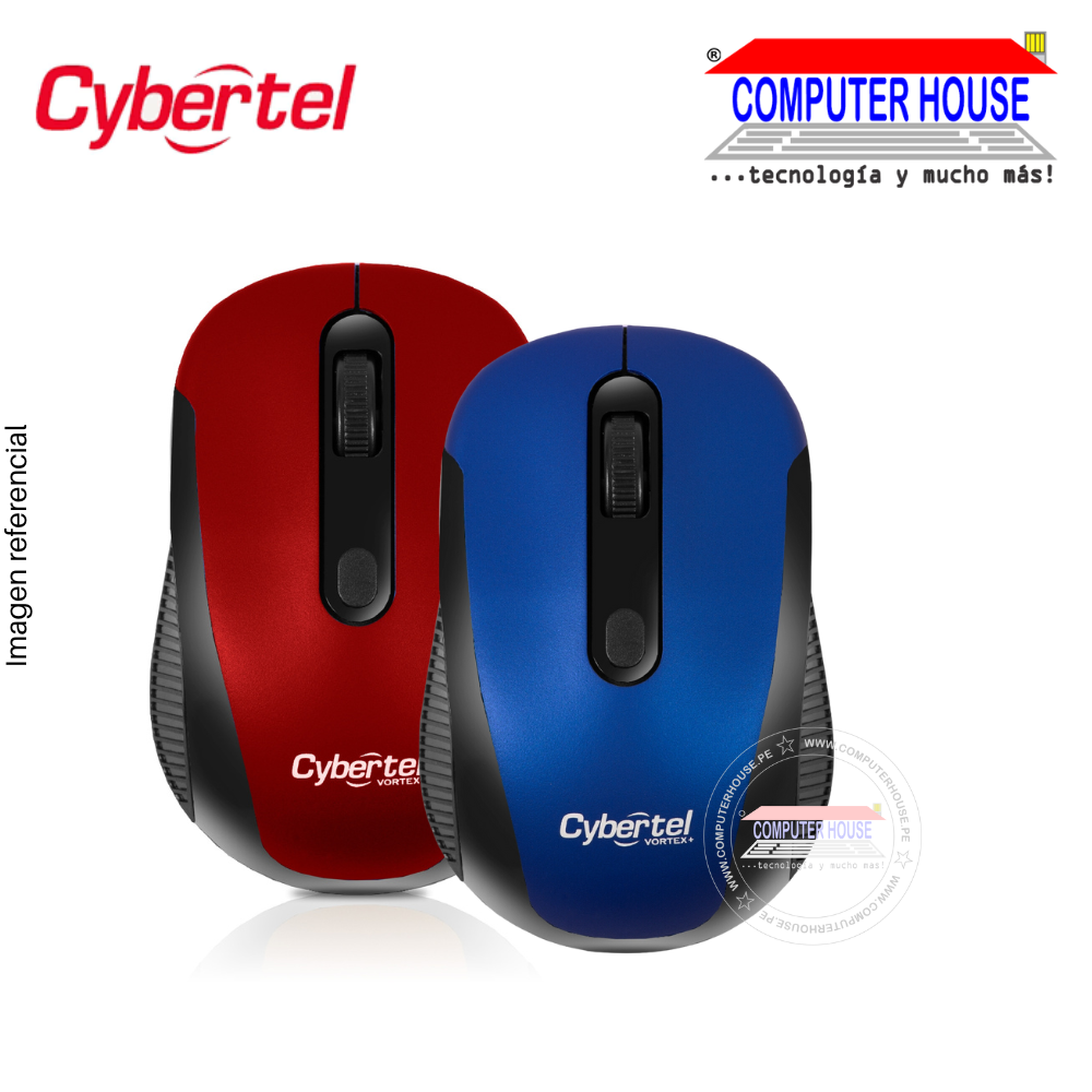 Mouse Inalámbrico Cybertel Vortex M317, Receptor USB.